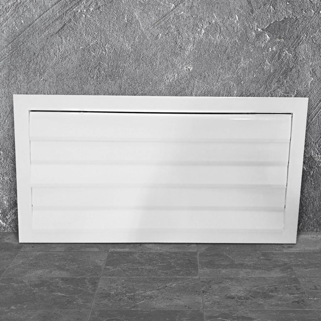 Решетка алюминиевая с гравитационными жалюзи 460х460мм