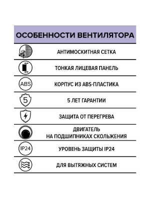 Вентилятор накладной E D150 сетка ERA